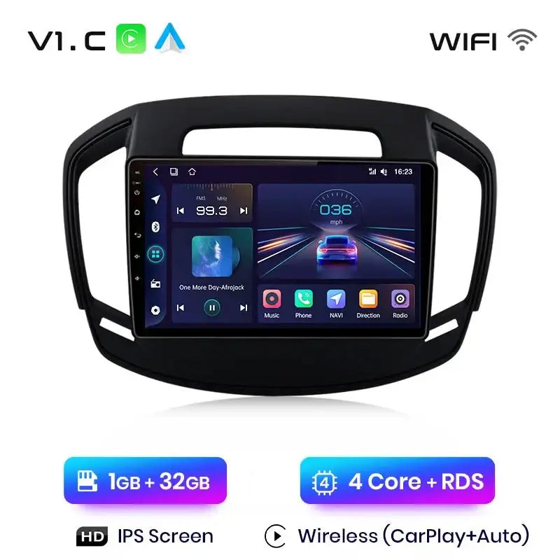 V1 Plus Radio Samochodowe dla Opel Insignia 2013 - 2017 | Bezprzewodowy CarPlay i Android Auto | 2DIN Bez DVD - Multigenus