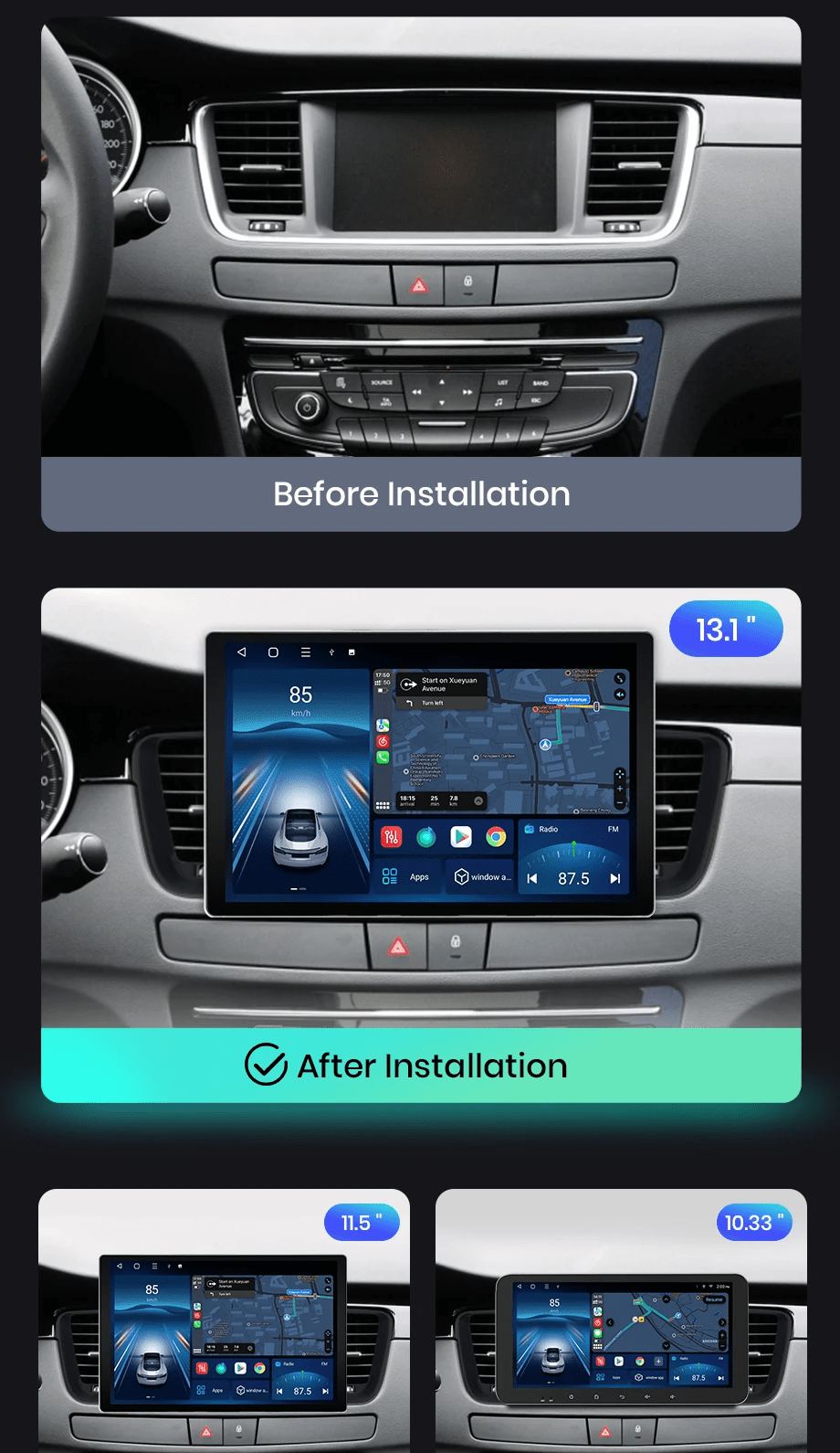 Radio dla Peugeot 508 508SW 2011 - 2018 CarPlay & Android Auto - Multigenus