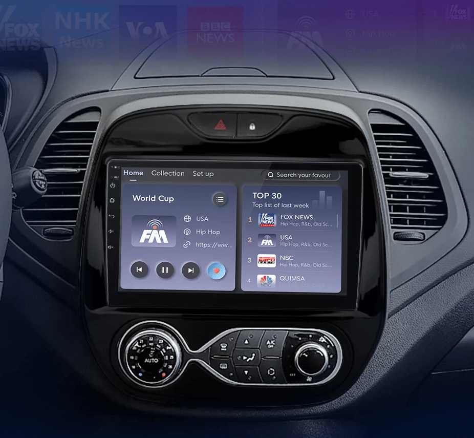 Radio dla Renault Captur 2016 - 2019 4G, Multimedia GPS z Bezprzewodowym CarPlay i Android Auto - Multigenus