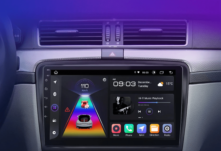 Radio dla Skoda Superb 2 od 2008 - 2015 – Bezprzewodowy CarPlay i Android Auto - Multigenus