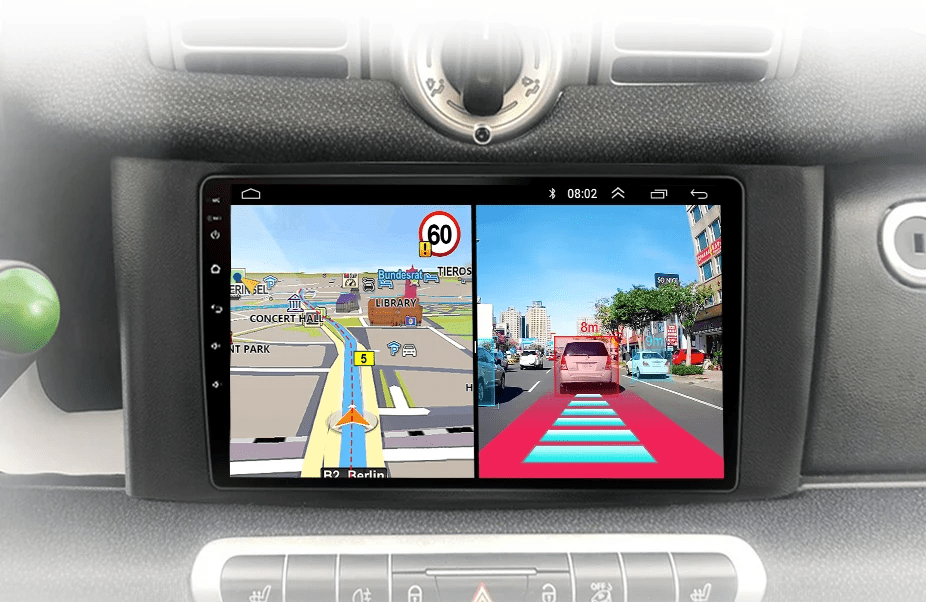 Radio dla Smart Fortwo 2011 - 2015 Bezprzewodowy CarPlay i Android Auto, Inteligentny System - Multigenus