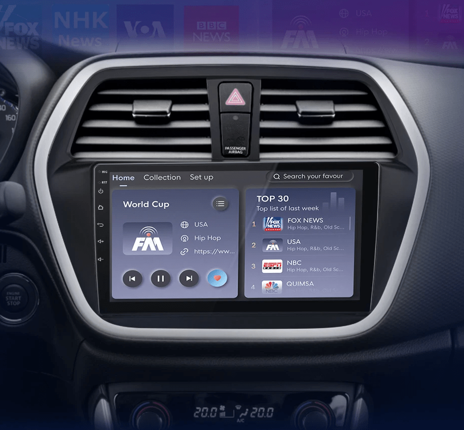 Radio dla Suzuki SX4 & S - Cross 2012 - 2016 z CarPlay i 4G GPS 2 - DIN AI Voice Android Auto - Multigenus