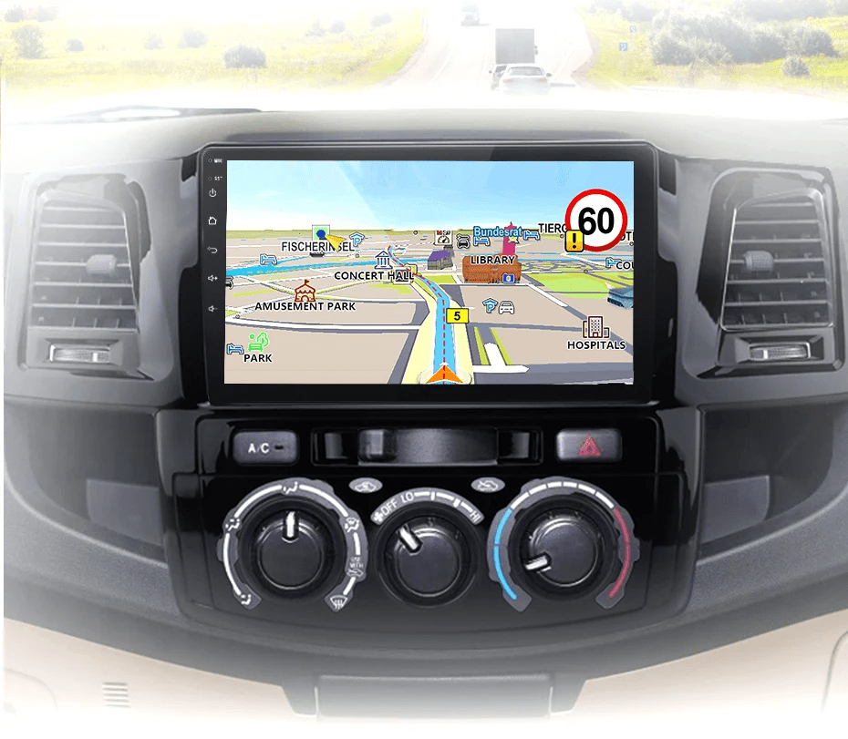 Radio dla Toyota Fortuner Hilux Revo Vigo 2007 - 2015 – Bezprzewodowy CarPlay i Android Auto - Multigenus