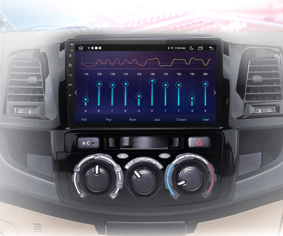 Radio dla Toyota Fortuner Hilux Revo Vigo 2007 - 2015 – Bezprzewodowy CarPlay i Android Auto - Multigenus