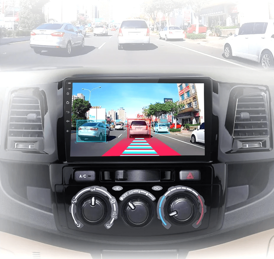 Radio dla Toyota Fortuner Hilux Revo Vigo 2007 - 2015 – Bezprzewodowy CarPlay i Android Auto - Multigenus