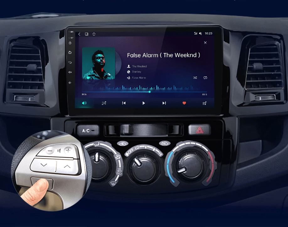 Radio dla Toyota Fortuner Hilux Revo Vigo 2007 - 2015 – Bezprzewodowy CarPlay i Android Auto - Multigenus