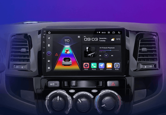 Radio dla Toyota Fortuner Hilux Revo Vigo 2007 - 2015 – Bezprzewodowy CarPlay i Android Auto - Multigenus