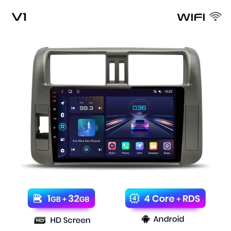 Radio dla Toyota Land Cruiser Prado 150 (2009 - 2013) – Nawigacja GPS 4G CarPlay i Android Auto - Multigenus