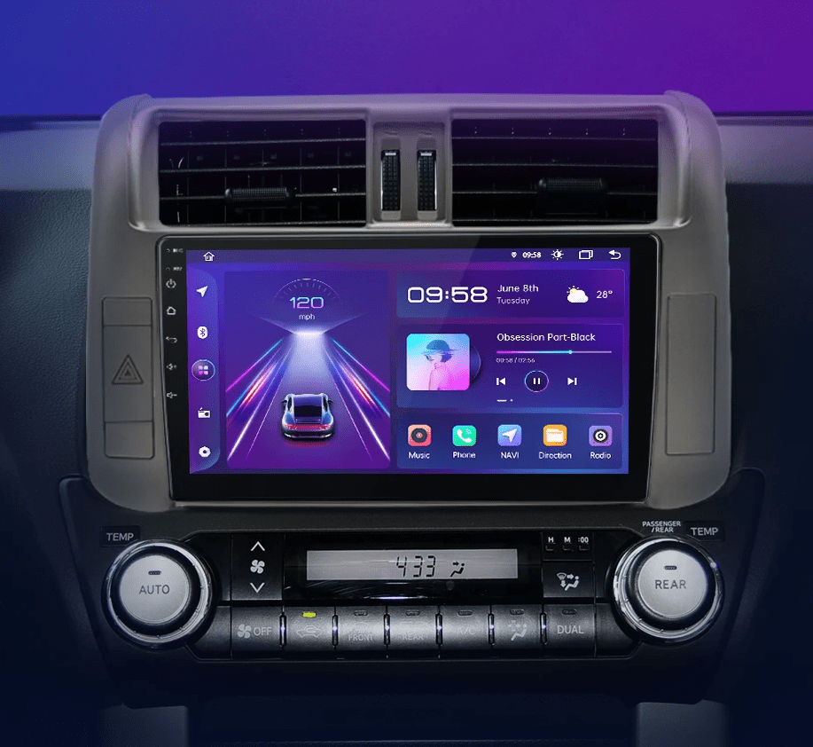 Radio dla Toyota Land Cruiser Prado 150 (2009 - 2013) – Nawigacja GPS 4G CarPlay i Android Auto - Multigenus