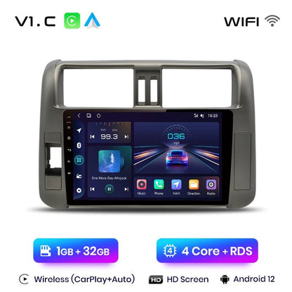 Radio dla Toyota Land Cruiser Prado 150 (2009 - 2013) – Nawigacja GPS 4G CarPlay i Android Auto - Multigenus