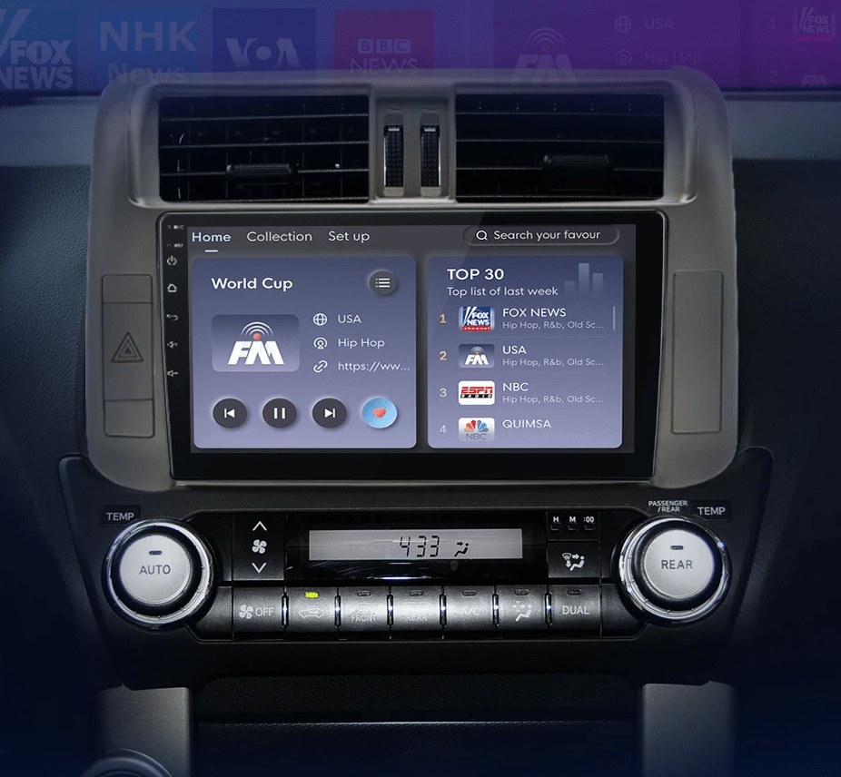 Radio dla Toyota Land Cruiser Prado 150 (2009 - 2013) – Nawigacja GPS 4G CarPlay i Android Auto - Multigenus