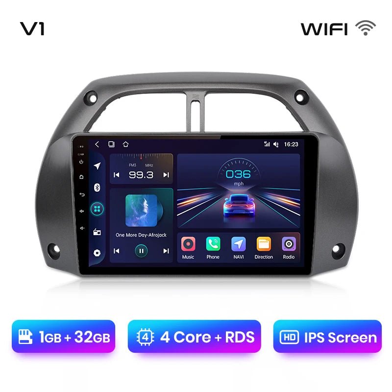 Radio dla Toyota RAV4 od 2001 - 2005 – Bezprzewodowy CarPlay i Android Auto - Multigenus