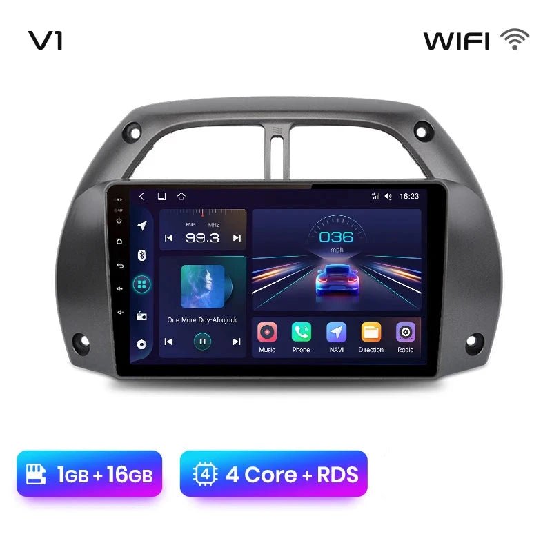 Radio dla Toyota RAV4 od 2001 - 2005 – Bezprzewodowy CarPlay i Android Auto - Multigenus