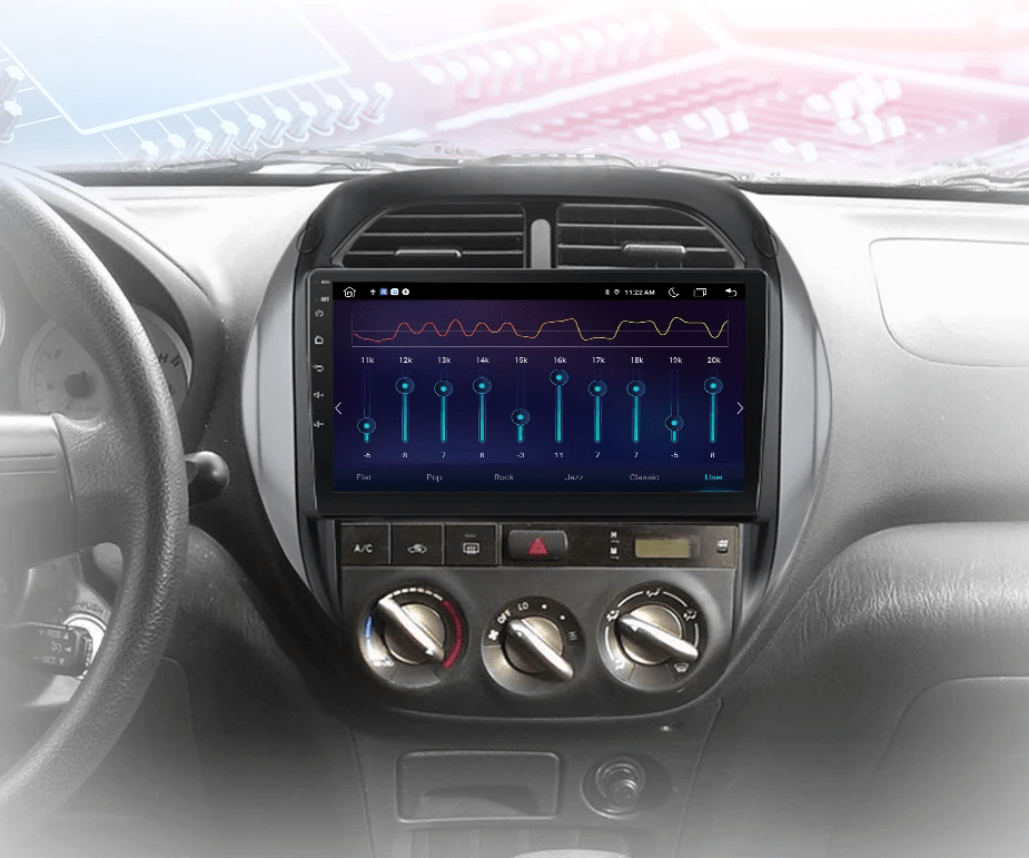 Radio dla Toyota RAV4 od 2003 - 2005 – Android Auto, CarPlay, Nawigacja GPS 4G 2 - DIN AI Voice - Multigenus