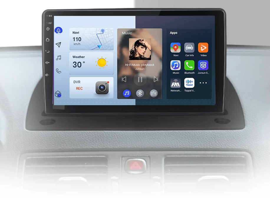 Radio dla Volvo XC90 od 2004 - 2014 2 - DIN z Android Auto AI – 4G GPS i bezprzewodowe CarPlay - Multigenus