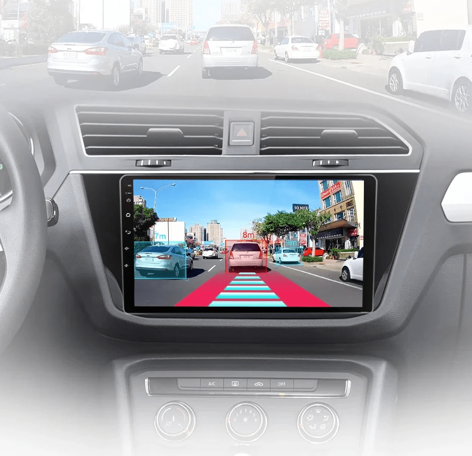 Radio dla VW Tiguan 2016 - 2020 z 4G, 2 - DIN, GPS Multimedia z Android Auto i CarPlay - Multigenus