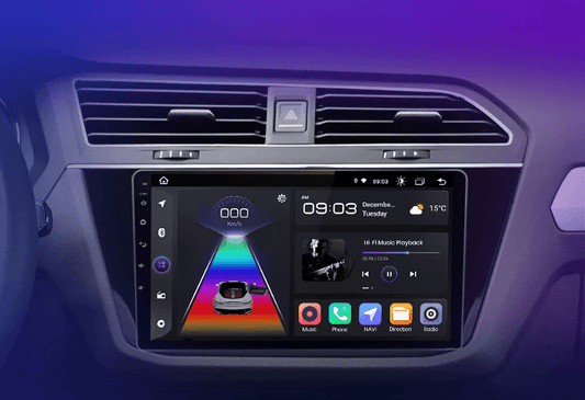 Radio dla VW Tiguan 2016 - 2020 z 4G, 2 - DIN, GPS Multimedia z Android Auto i CarPlay - Multigenus