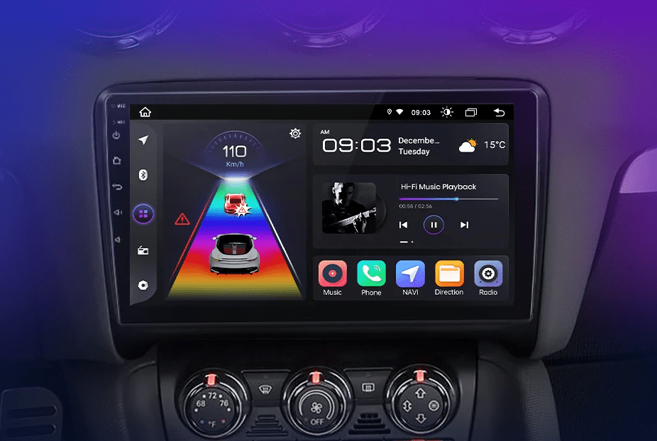 Radio do Audi TT MK2 8J od 2006 - 2014 – Bezprzewodowy CarPlay i Android Auto - Multigenus