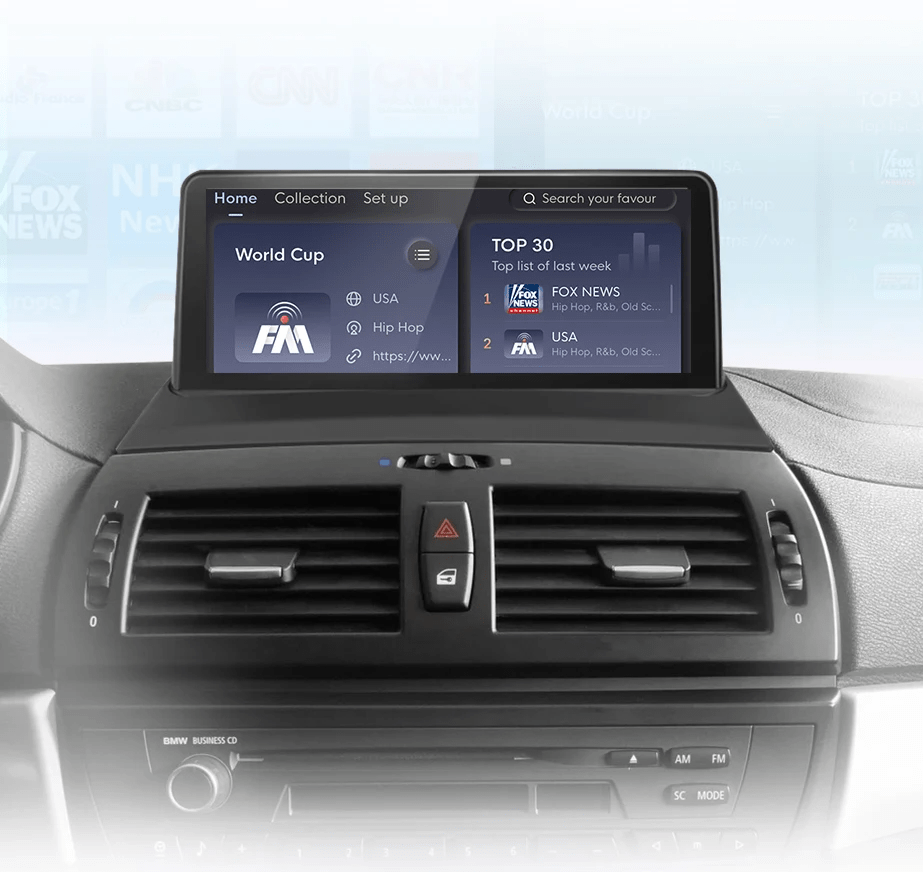 Radio do BMW X3 E83 od 2004 - 2010 z Bezprzewodowym CarPlay i Android Auto oraz Nawigacją GPS - Multigenus