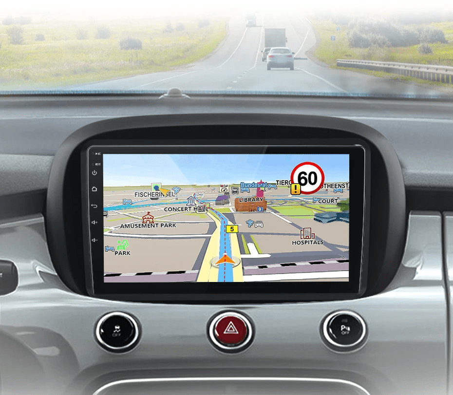 Radio do Fiat 500X od 2014 - 2020 – Bezprzewodowy CarPlay i Android Auto - Multigenus