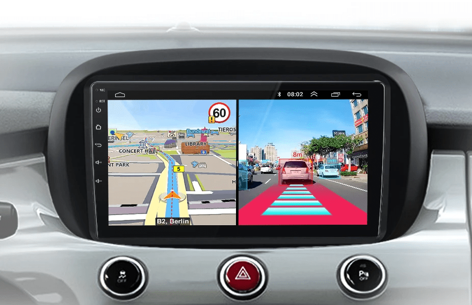 Radio do Fiat 500X od 2014 - 2020 – Bezprzewodowy CarPlay i Android Auto - Multigenus