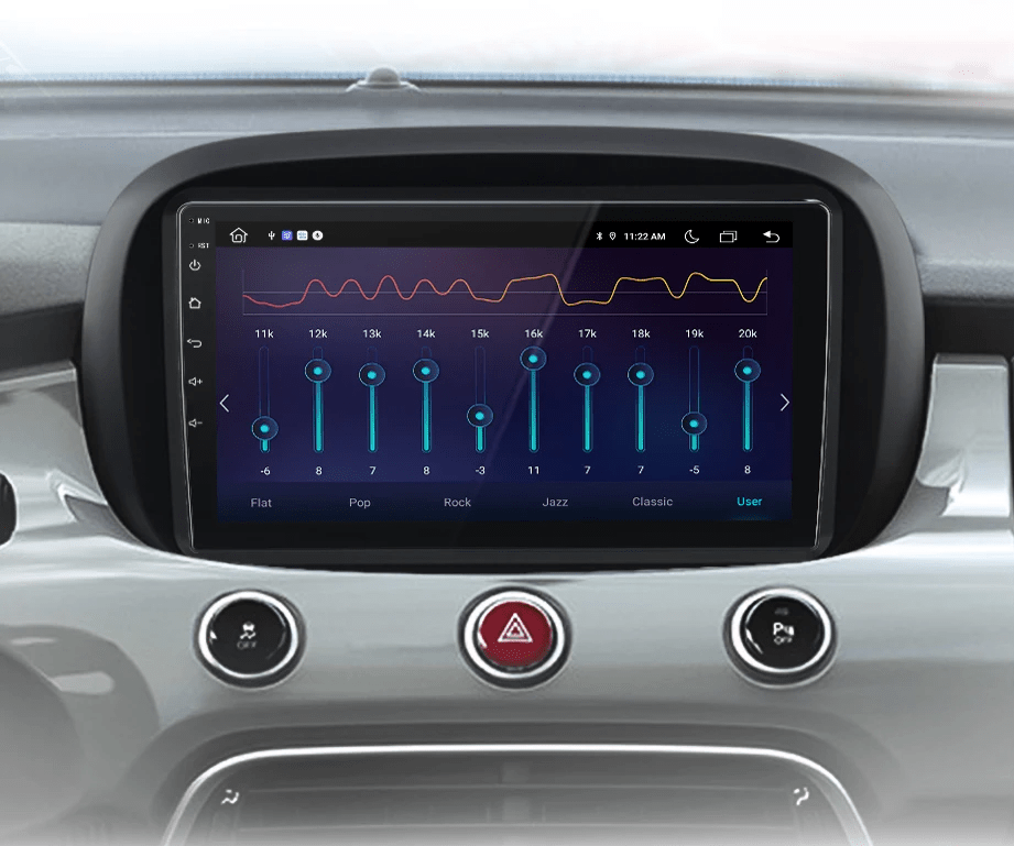 Radio do Fiat 500X od 2014 - 2020 – Bezprzewodowy CarPlay i Android Auto - Multigenus