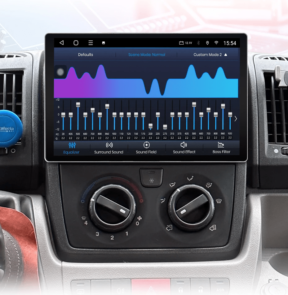 Radio do Fiat Ducato 2007 - 2015 AI Voice z Bezprzewodowym CarPlay i Android Auto - Multigenus