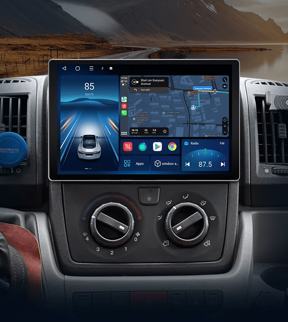 Radio do Fiat Ducato 2007 - 2015 AI Voice z Bezprzewodowym CarPlay i Android Auto - Multigenus