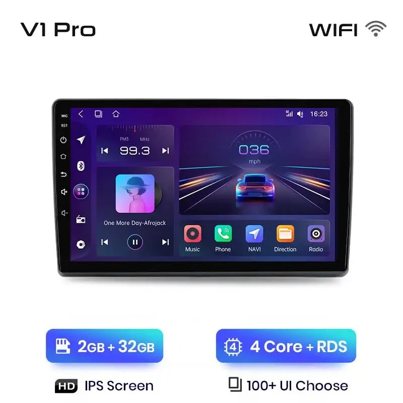 Radio samochodowe z bezprzewodowym CarPlay i Android Auto do Fiat Ducato, Peugeot Boxer 2, Citroen Jumper 2 (2006 - 2015) – Premium system multimedialny 2 DIN - Multigenus
