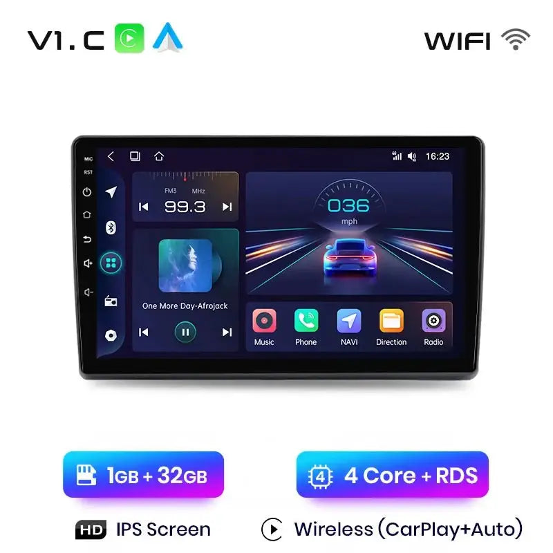 Radio samochodowe z bezprzewodowym CarPlay i Android Auto do Fiat Ducato, Peugeot Boxer 2, Citroen Jumper 2 (2006 - 2015) – Premium system multimedialny 2 DIN - Multigenus