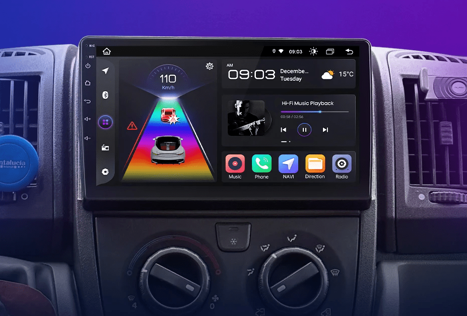 Radio do Fiat Ducato i Peugeot Boxer 2 i Citroen Jumper 2 od 2006 - 2015 CarPlay i Android Auto 2 - DIN - Multigenus