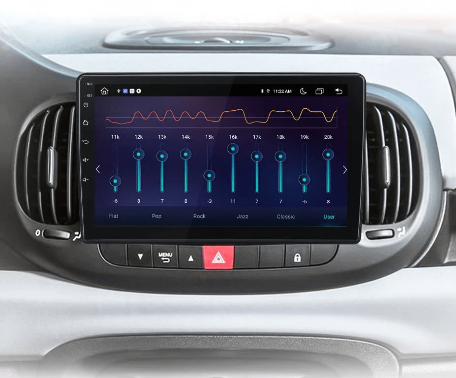 Radio do Fiata 500L 2012 - 2017 – 4G, Multimedia GPS z CarPlay 2 - DIN AI Voice Android Auto - Multigenus