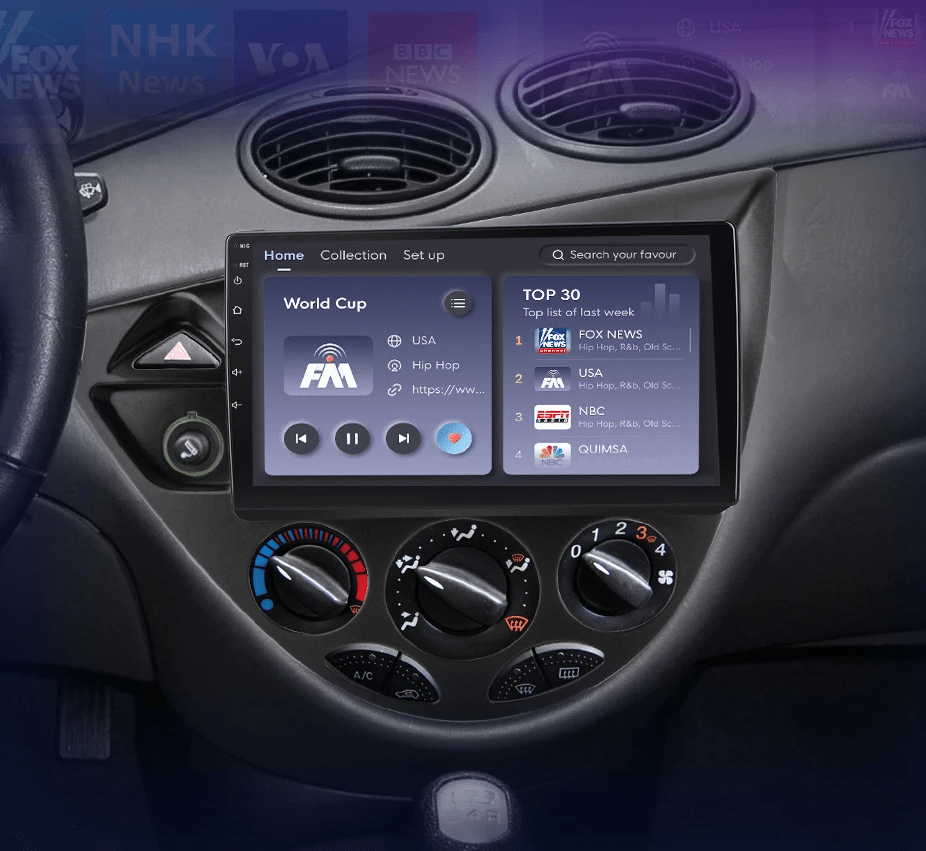 Radio do Ford Fiesta 1995 - 2001 i Focus Mk1 od 1998 - 2004 CarPlay i Android Auto - Multigenus