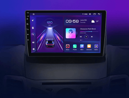 Radio do Ford Fiesta MK7 od 2009 - 2017 Multimedialne z Bezprzewodowym CarPlay Android - Multigenus