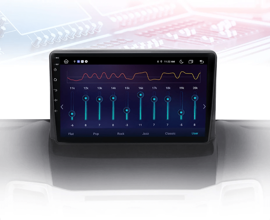 Radio do Ford Fiesta MK7 od 2009 - 2017 Multimedialne z Bezprzewodowym CarPlay Android - Multigenus