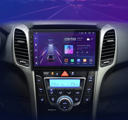 Radio do Hyundai i30 Elantra GT 2011 - 2017 z Bezprzewodowym CarPlay i Android Auto - Multigenus