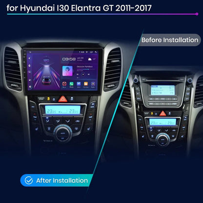 Radio do Hyundai i30 Elantra GT 2011 - 2017 z Bezprzewodowym CarPlay i Android Auto - Multigenus