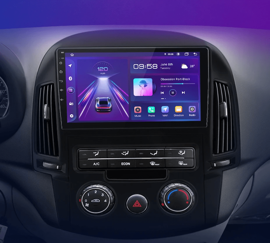 Radio do Hyundai i30 od 2006 - 2011 – Bezprzewodowy CarPlay i Android Auto, 2DIN GPS - Multigenus