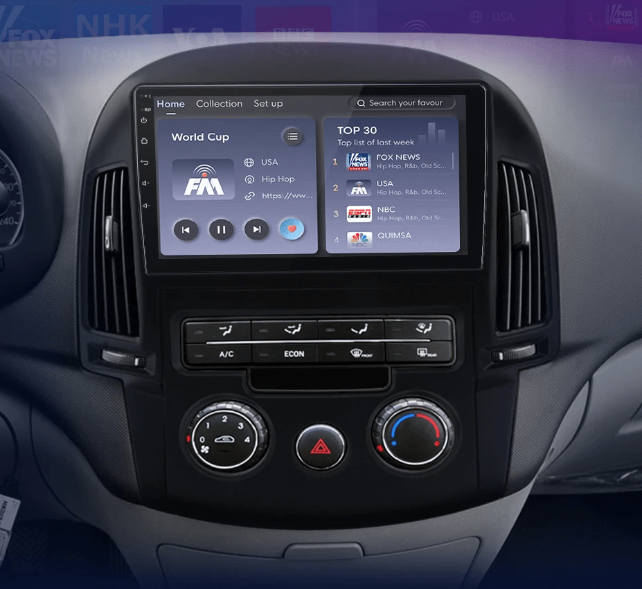 Radio do Hyundai i30 od 2006 - 2011 – Bezprzewodowy CarPlay i Android Auto, 2DIN GPS - Multigenus