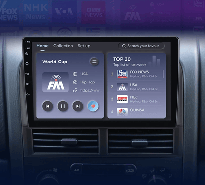 Radio do Jeep Grand Cherokee WJ 1998 - 2004 2 - DIN z Android Auto i CarPlay – Multimedia GPS - Multigenus