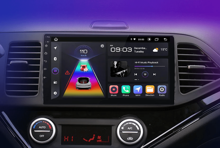 Radio do KIA Morning Picanto 2011 - 2016 | Bezprzewodowy CarPlay i Android Auto - Multigenus