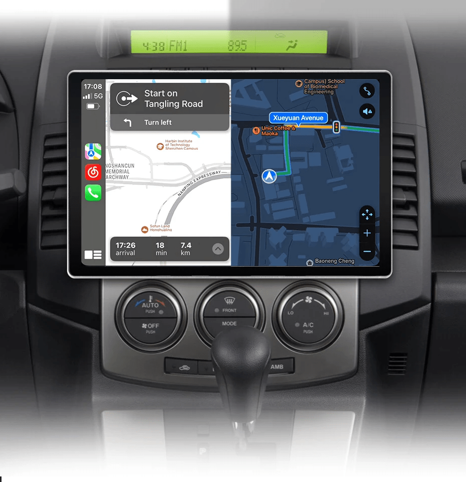 Radio do Mazda 5 od 2005 - 2010 z AI Voice, Bezprzewodowym CarPlay i Android Auto - Multigenus