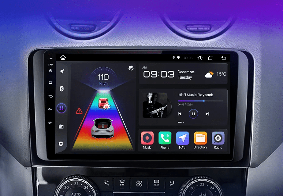 Radio do Mercedesa Benz ML W164 i Klasy GL X164 – Bezprzewodowe CarPlay i Android Auto - Multigenus