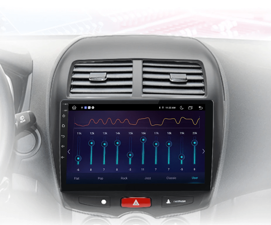 Radio do Mitsubishi ASX 2010 - 2016 | Bezprzewodowy CarPlay i Android Auto - Multigenus