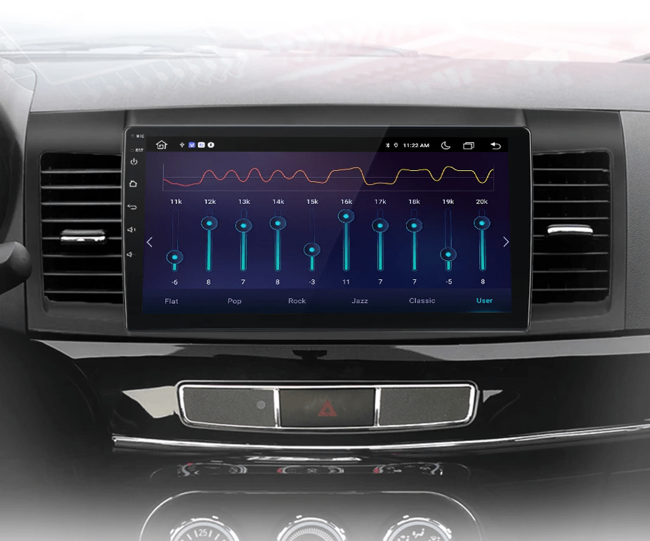 Radio do Mitsubishi Lancer 2007 - 2013 – Bezprzewodowe CarPlay i Android Auto, Inteligentne Systemy - Multigenus