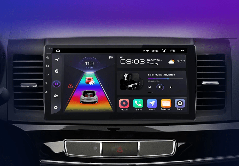 Radio do Mitsubishi Lancer 2007 - 2013 – Bezprzewodowe CarPlay i Android Auto, Inteligentne Systemy - Multigenus