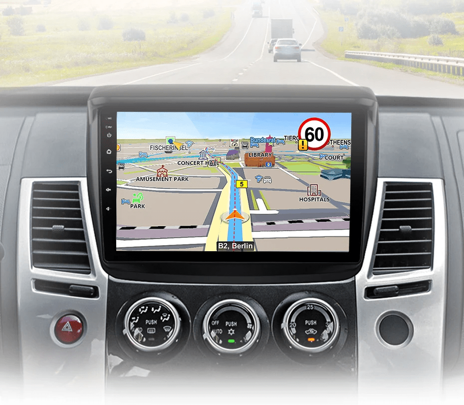 Radio do Mitsubishi Pajero Sport 2 / L200 / Triton 2008 - 2016 – Bezprzewodowe CarPlay i Android Auto - Multigenus