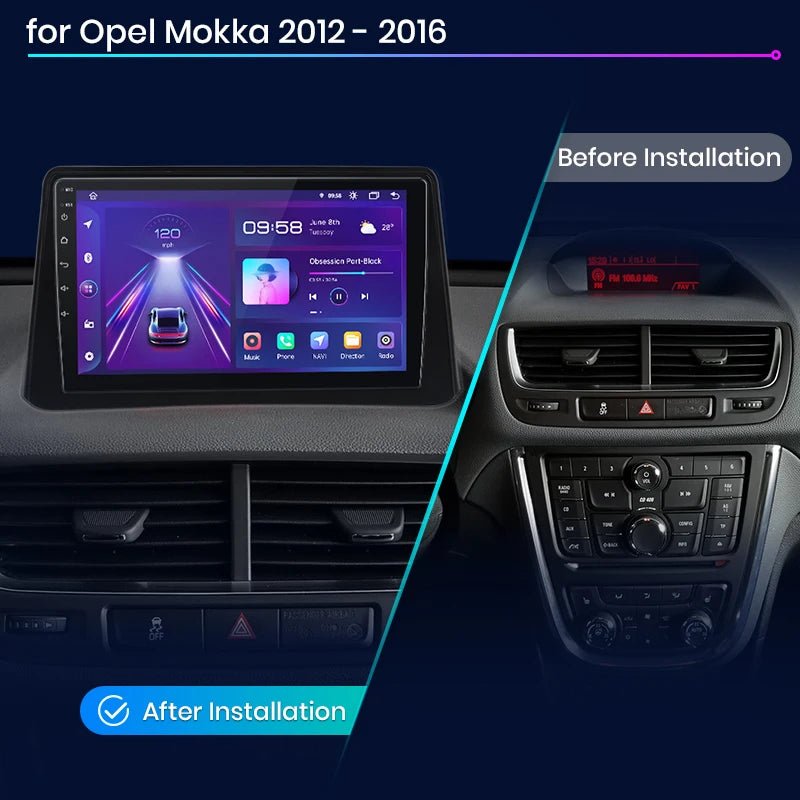 Radio do Opel Mokka 2012 - 2016 Bezprzewodowy CarPlay i Android Auto - Multigenus