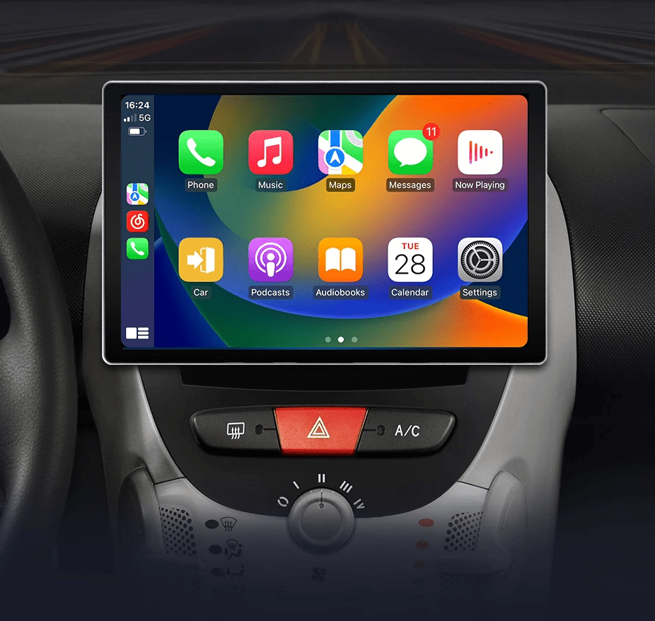 Radio do Peugeot 107, Toyota Aygo, Citroen C1 od 2005 Multimedia z CarPlay i Android Auto - Multigenus