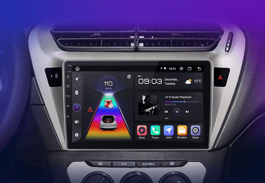 Radio do Peugeot 301 i Citroën Elysee 2013 - 2018 (2DIN) Bezprzewodowy CarPlay i Android Auto - Multigenus